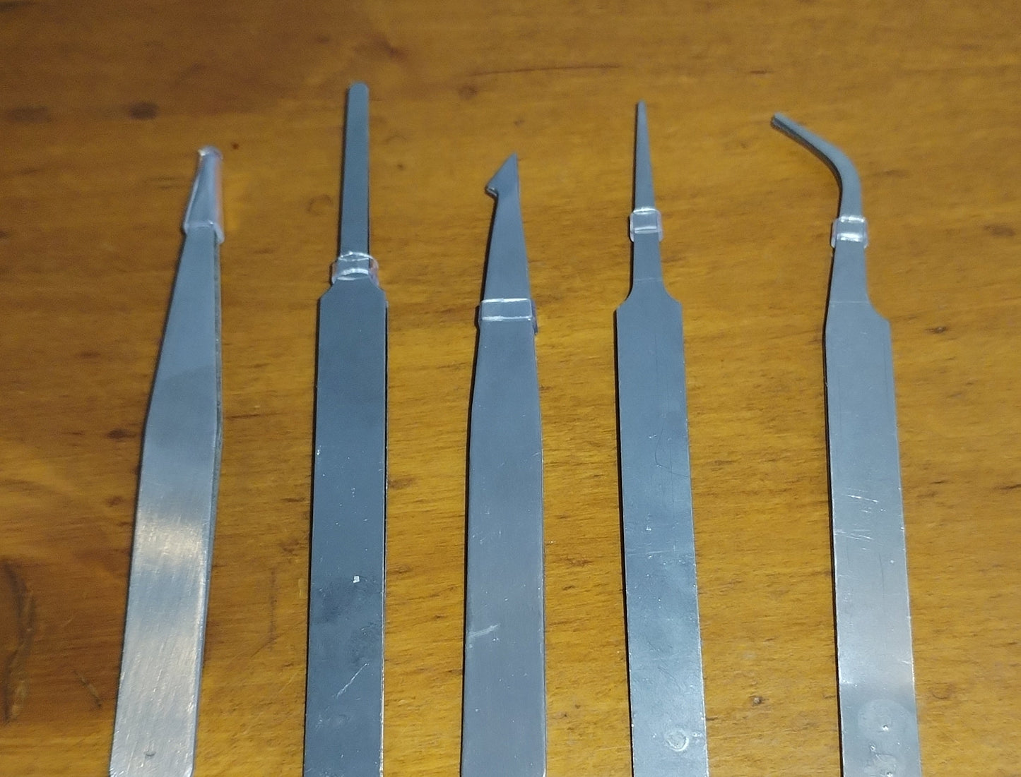 Lot 5 pinces de précision